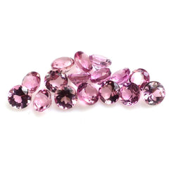 PINK TOURMALINE CUT ROUND (LITE-SI) 3MM 0.12 Cts.