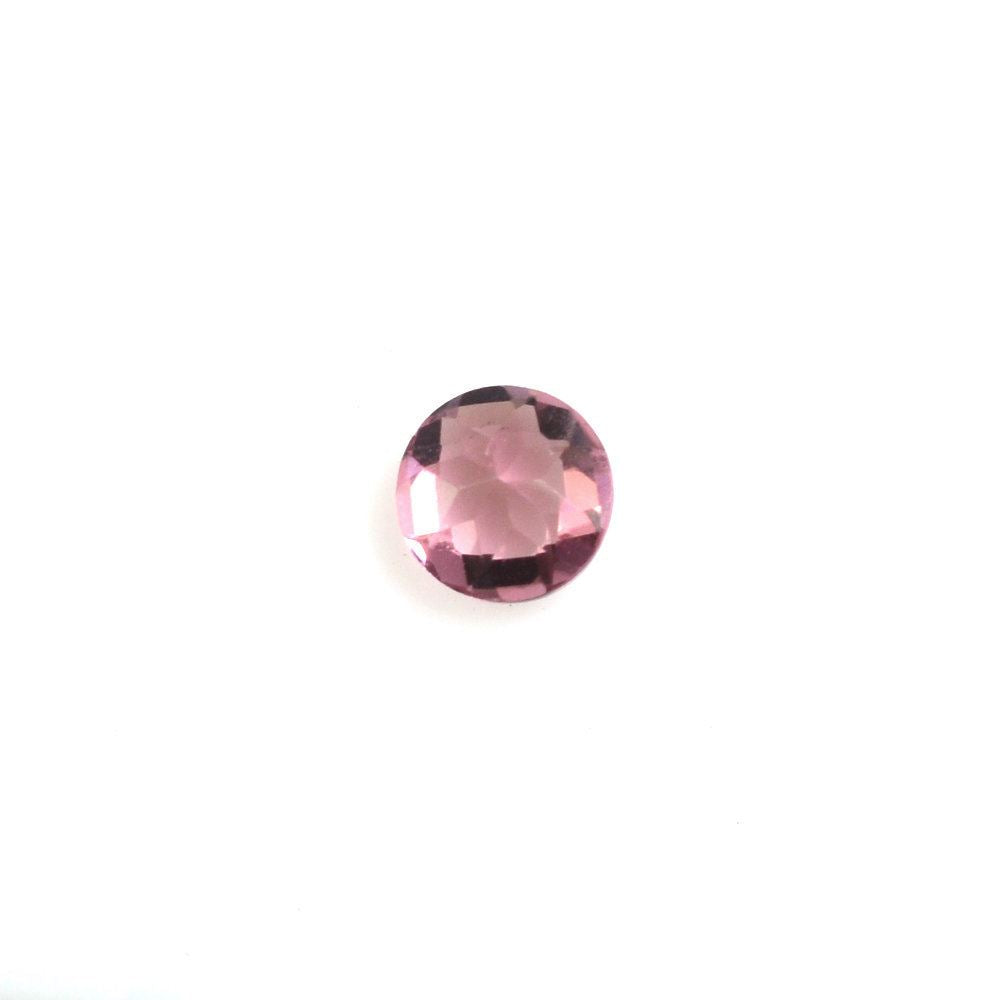 PINK TOURMALINE CHECKER CUT ROUND 3MM (MEDIUM) 0.12 Cts.