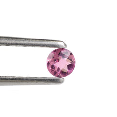 PINK TOURMALINE CHECKER CUT ROUND 3.75MM (MEDIUM) 0.20 Cts.