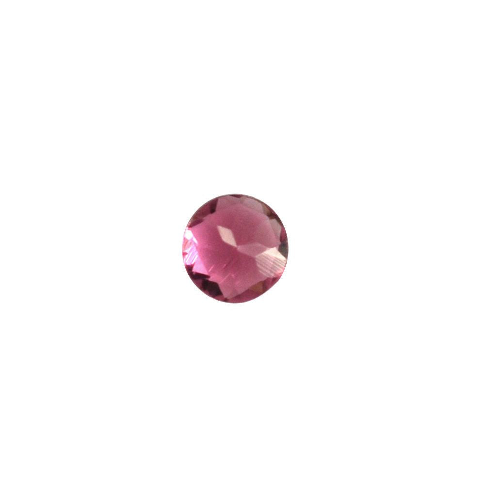 PINK TOURMALINE CUT ROUND 2.10MM (DARK) 0.04 Cts.