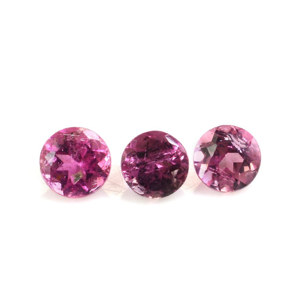 PINK TOURMALINE CUT ROUND 3.30MM (MEDIUM/HI) 0.15 Cts.