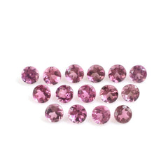 PINK TOURMALINE CUT ROUND 3.30MM (MEDIUM/SI) 0.15 Cts.