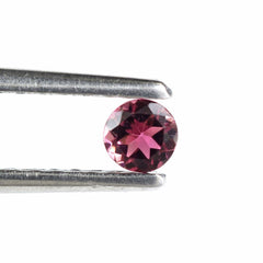 PINK TOURMALINE CUT ROUND 3.70MM (DARK) 0.19 Cts.