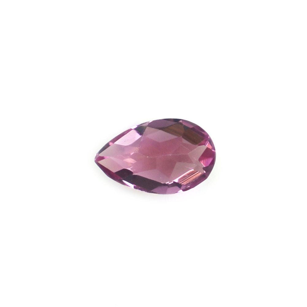 PINK TOURMALINE CHECKER CUT PEAR (MEDIUM/SI) 5X3MM 0.22 Cts.