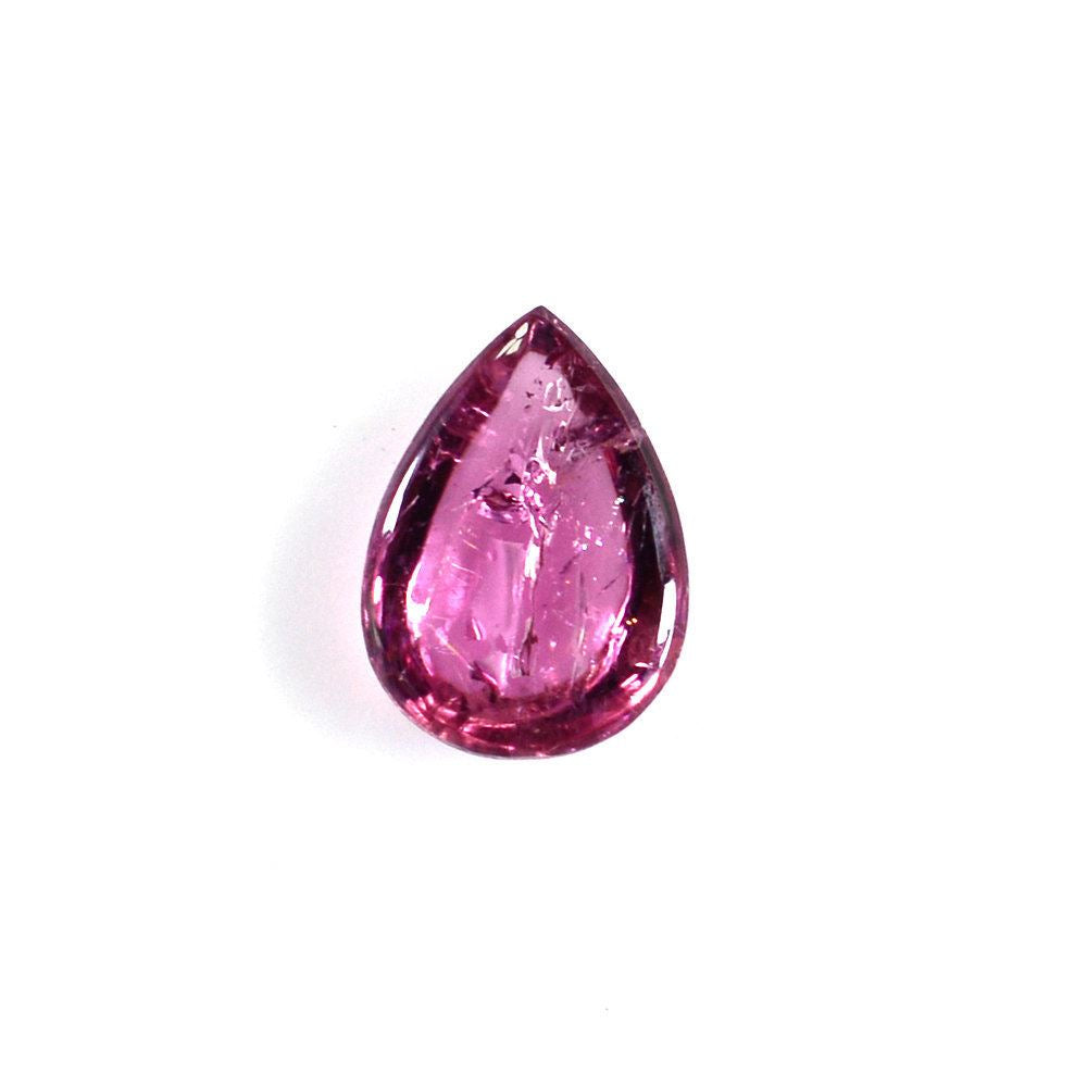 PINK TOURMALINE PEAR CAB (MEDIUM/HI) 7X5MM 0.68 Cts.