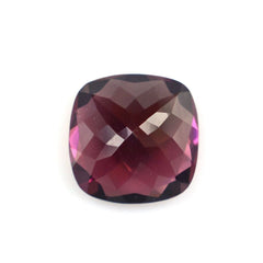PINK TOURMALINE CUT CUSHION (VERY DARK) 8MM 2.29 Cts.