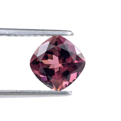 PINK TOURMALINE CUT CUSHION (VERY DARK) 8MM 2.29 Cts.