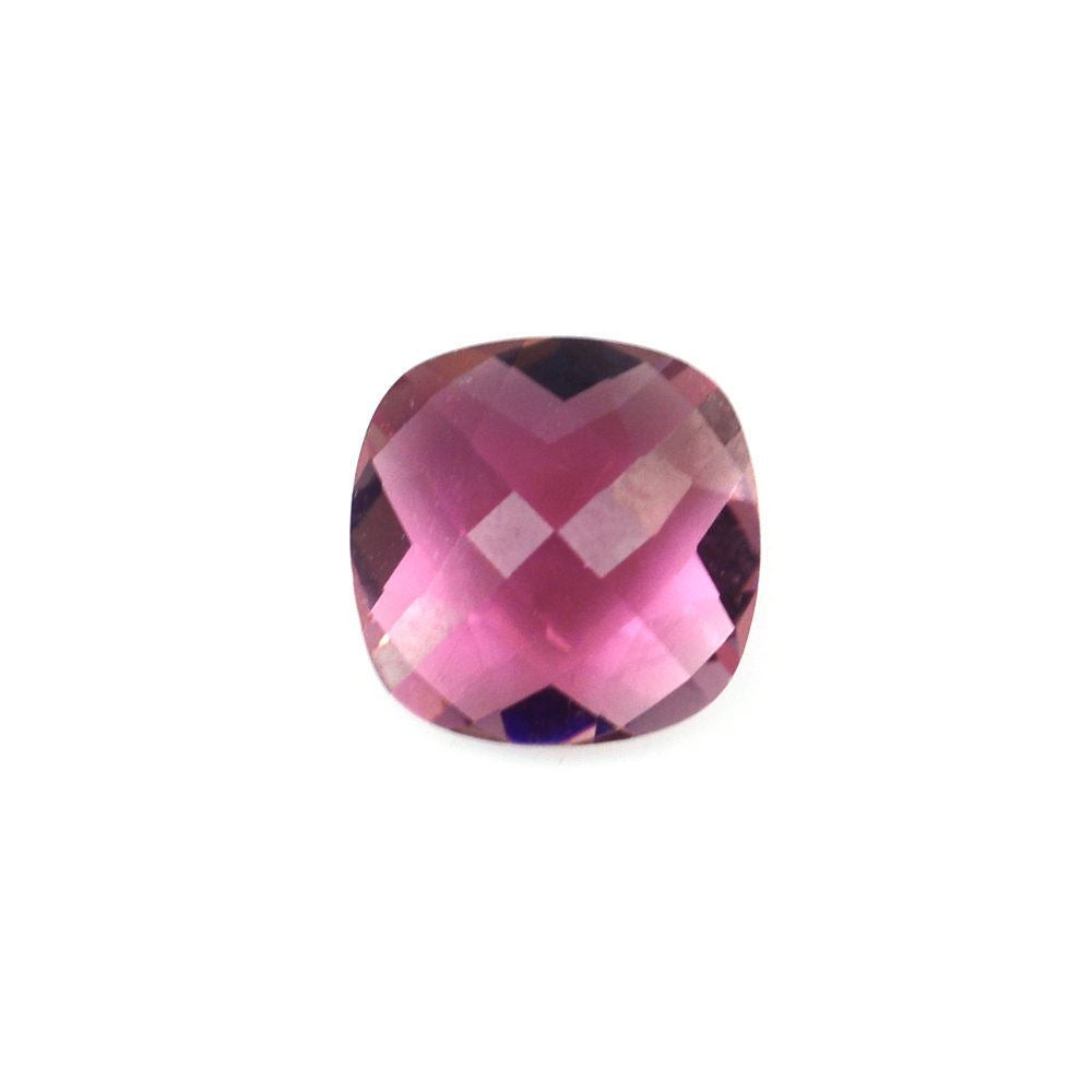 PINK TOURMALINE CHECKER CUT CUSHION (MEDIUM) 6MM 0.82 Cts.