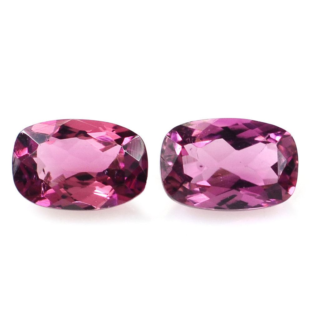 PINK TOURMALINE CUT CUSHION (DARK) 6X4MM 0.57 Cts.