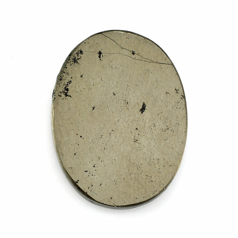 PYRITE OVAL PLATE 20X15MM 12.80 Cts.