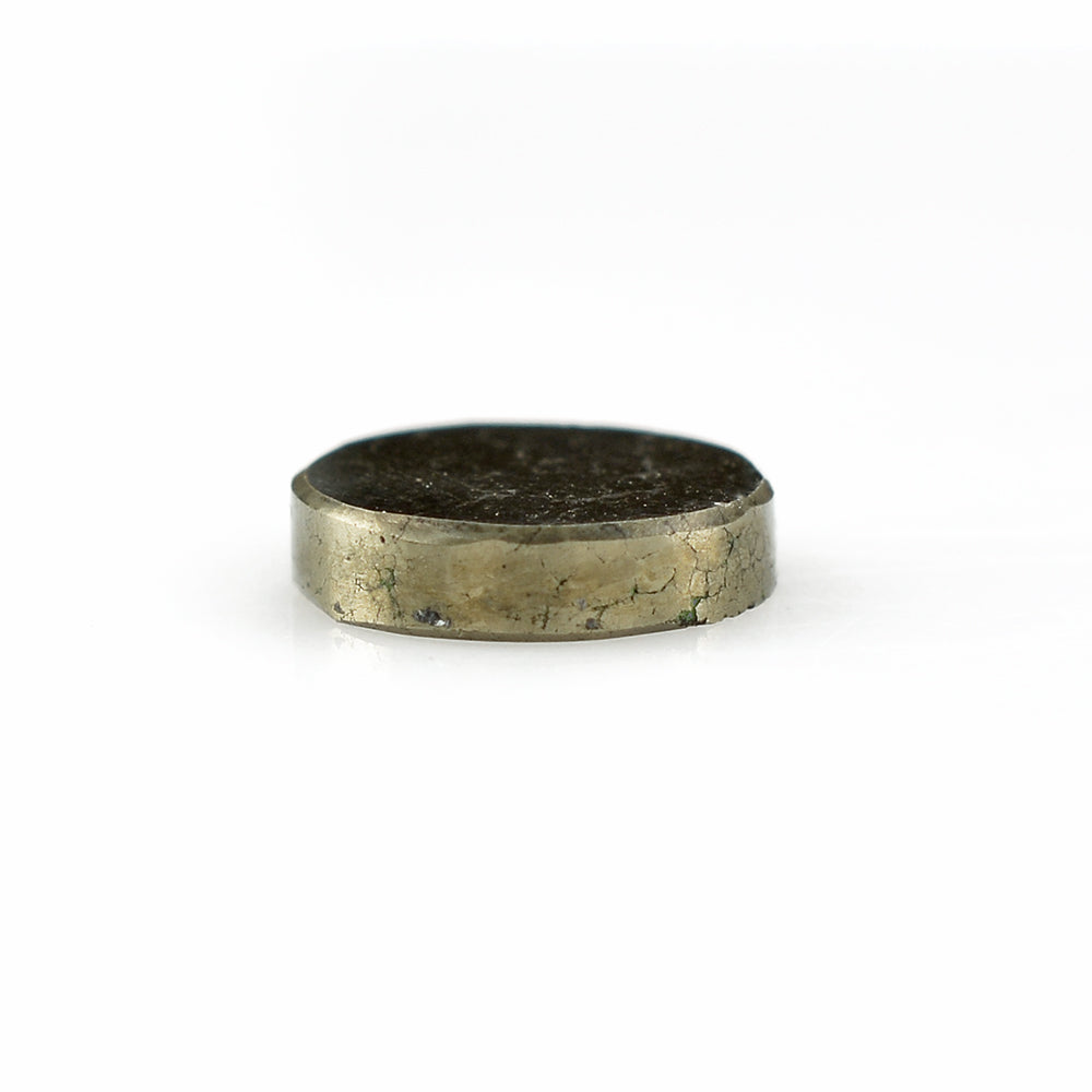 PYRITE ROUND PLATE 9MM 3.28 Cts.