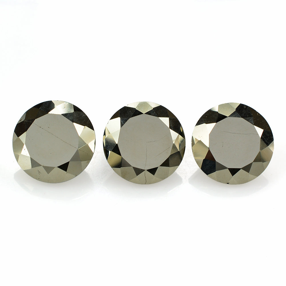 PYRITE CUT ROUND 14MM 15.30 Cts.