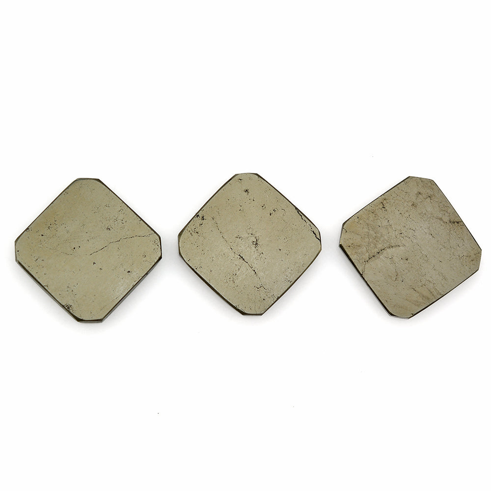 PYRITE SQUARE - OCTAGON PLATE 15MM 10.30 Cts.
