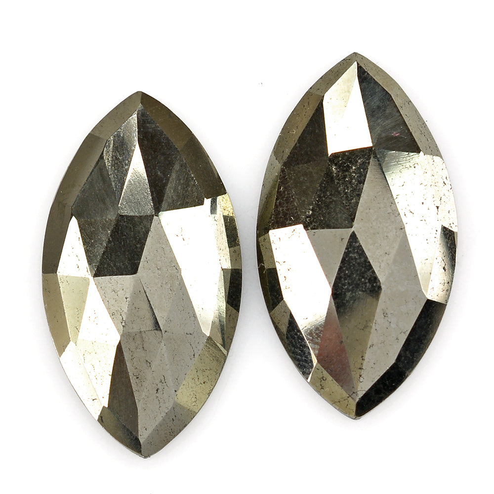 PYRITE ROSE CUT MARQUISE CAB 25X14MM 15.42 Cts.
