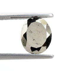 PYRITE ROSE CUT IRREGULAR OVAL 10X8MM 3.05 Cts.