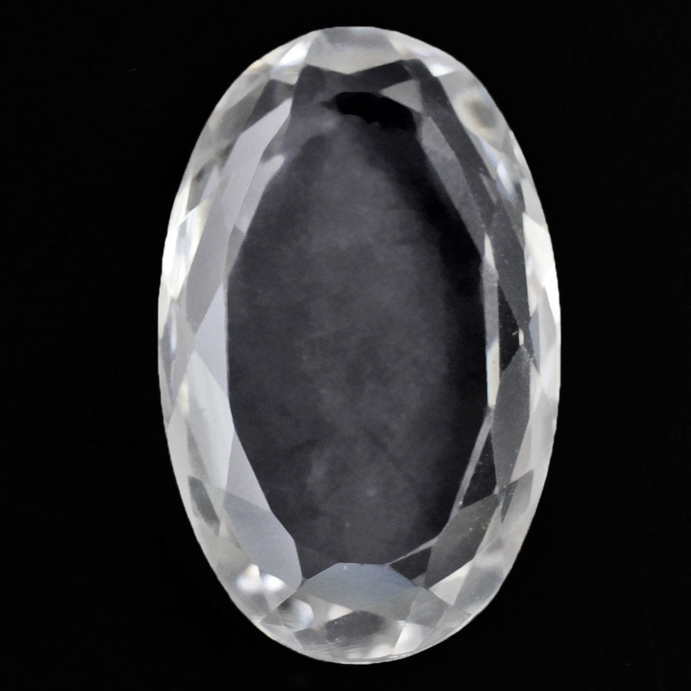 CRYSTAL BOTH SIDE TABLE CUT OVAL 24X15MM 18.51 Cts.