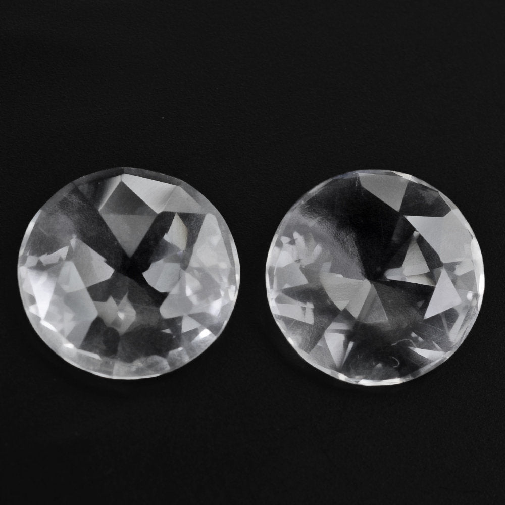 CRYSTAL ROSE CUT BRIOLETTE 12MM 3.06 Cts.