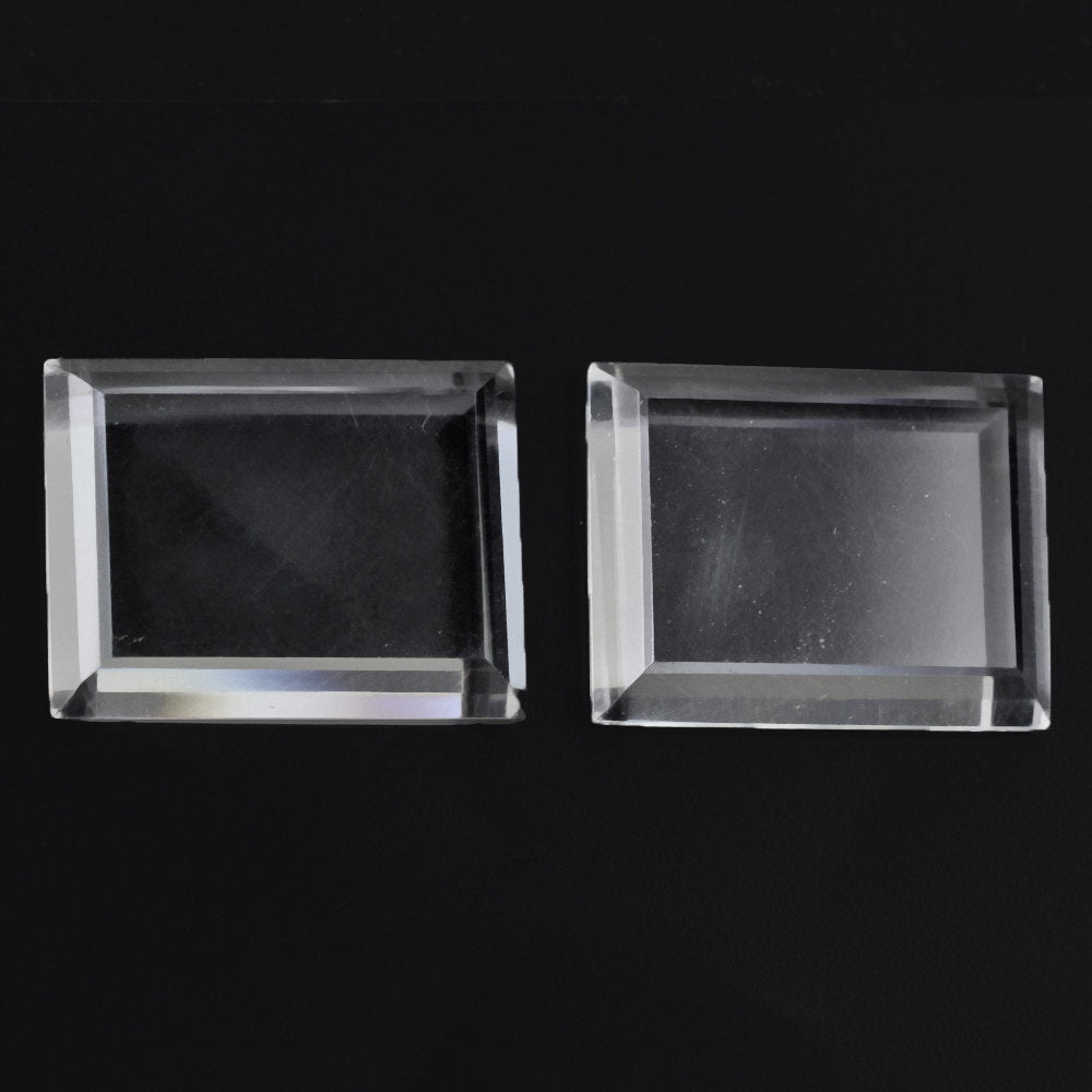 CRYSTAL RECTANGLE PLATES 18X14MM 10.28 Cts.