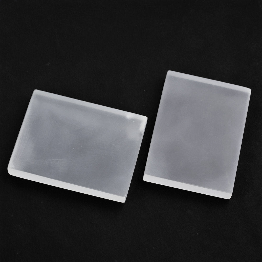 CRYSTAL FROSTED PLATES 40X30MM 105.48 Cts.