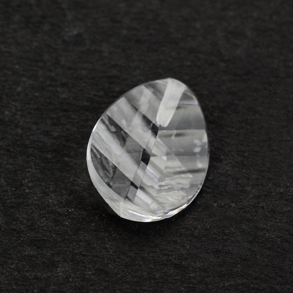 CRYSTAL CONCAVE LEAF HALF DRILL (DES#65) 11X9MM 2.09 Cts.