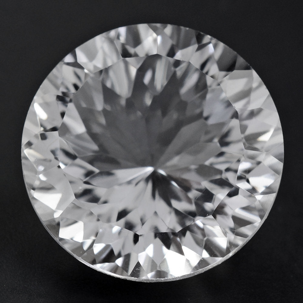CRYSTAL CONCAVE CUT ROUND (DES#46) 15MM 11.30 Cts.