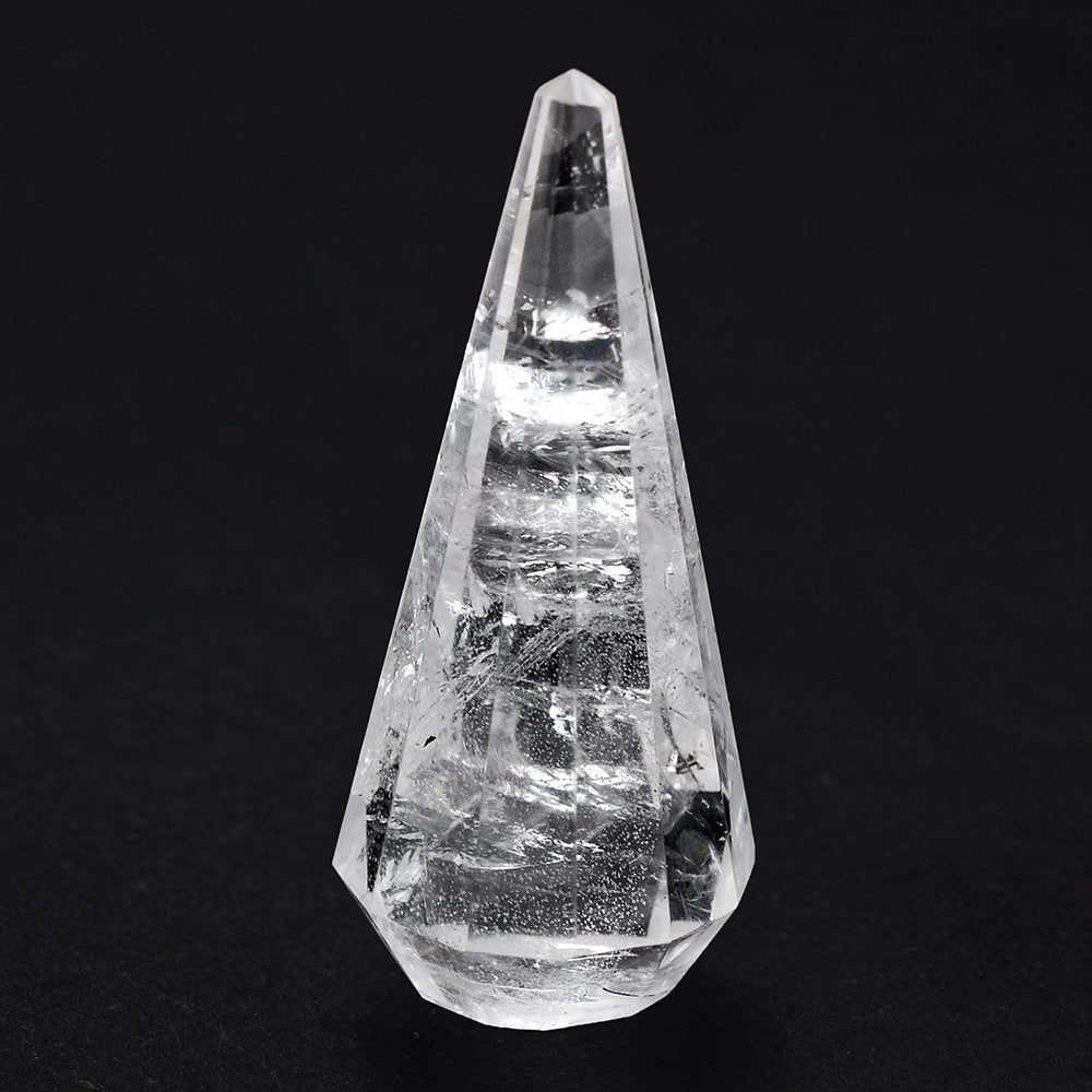 CRYSTAL LONG FACETED DROPS 36X16MM 42.65 Cts.