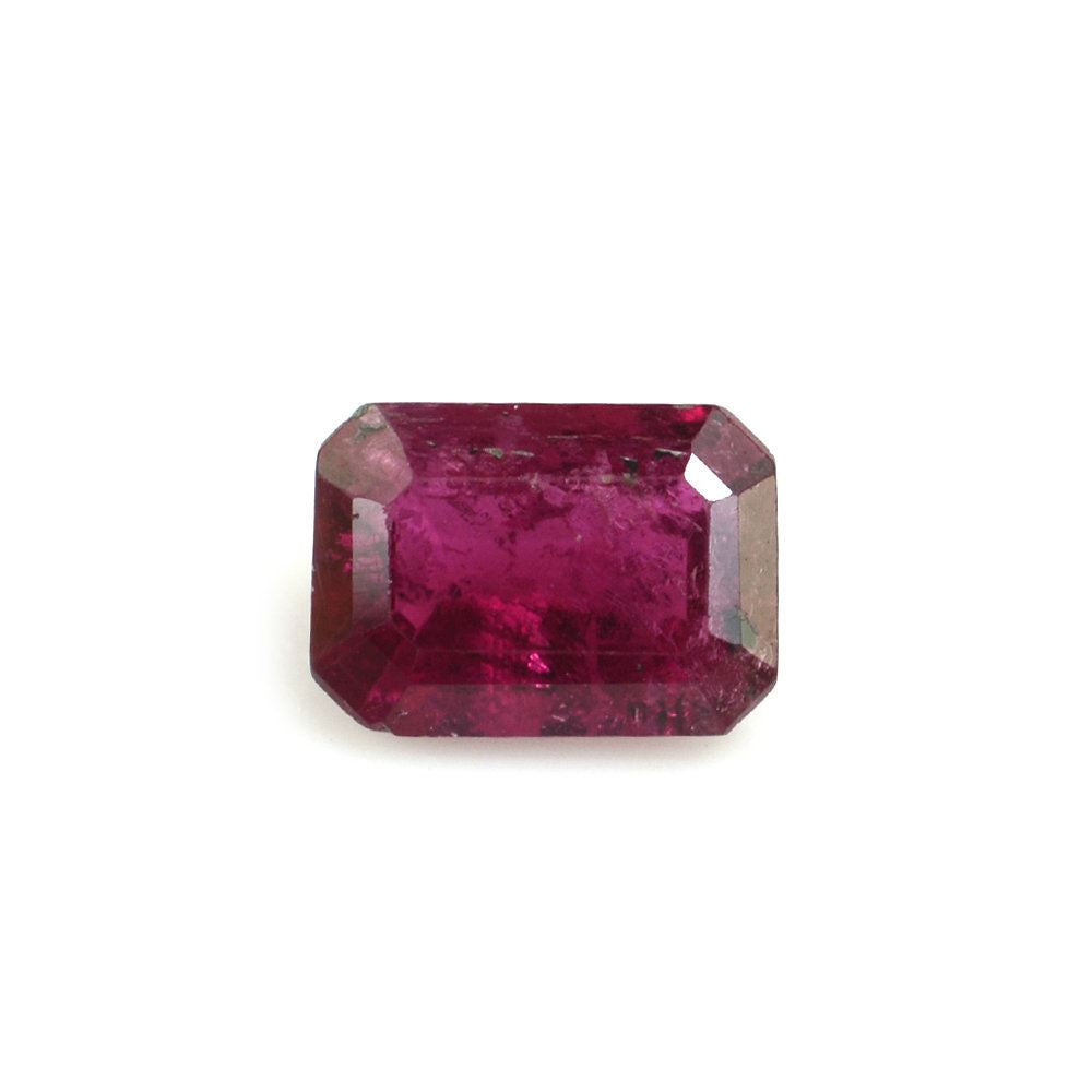 RUBELLITE CUT OCTAGON (DARK/HI) 7X5 MM 0.98 Cts.