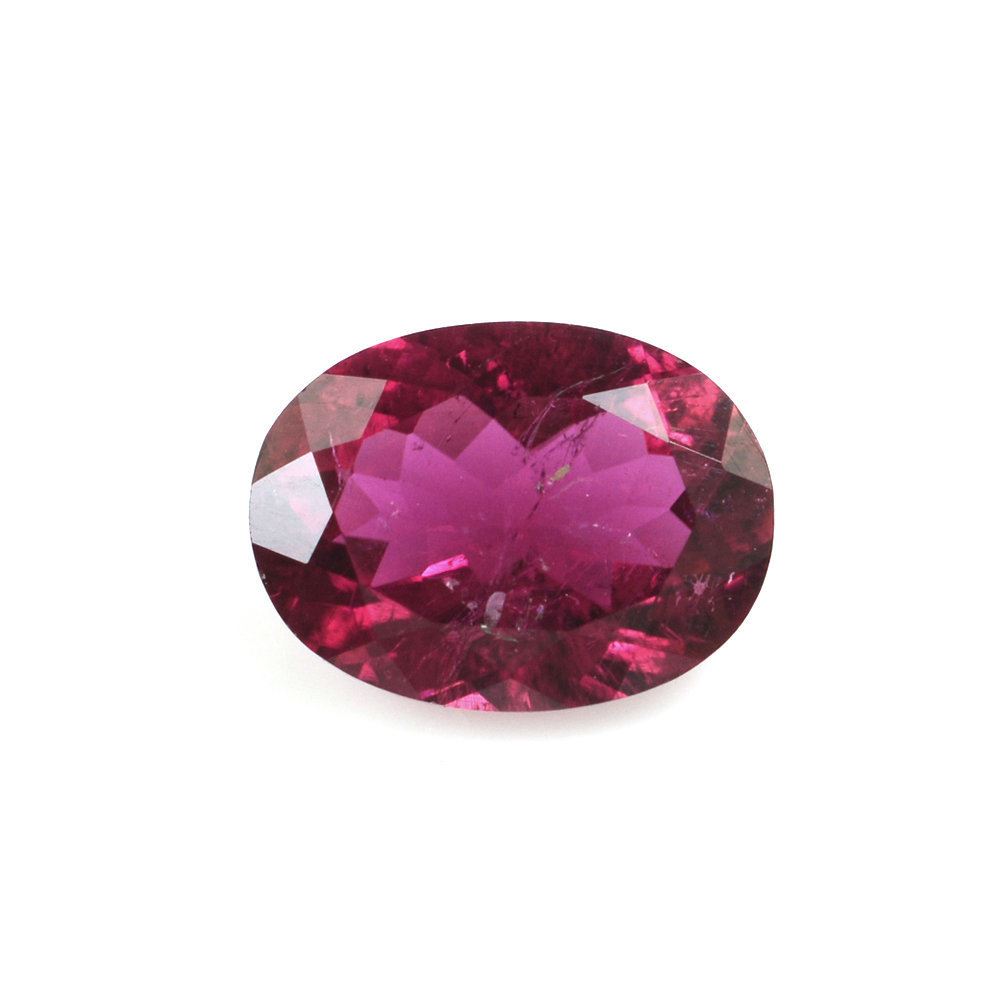 RUBELLITE CUT OVAL (DARK/HI) 8X6 MM 1.35 Cts.