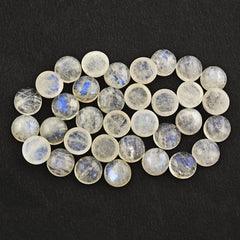 RAINBOW MOONSTONE ROUND CAB (SEMI CLOUDY) 8MM 1.97 Cts.