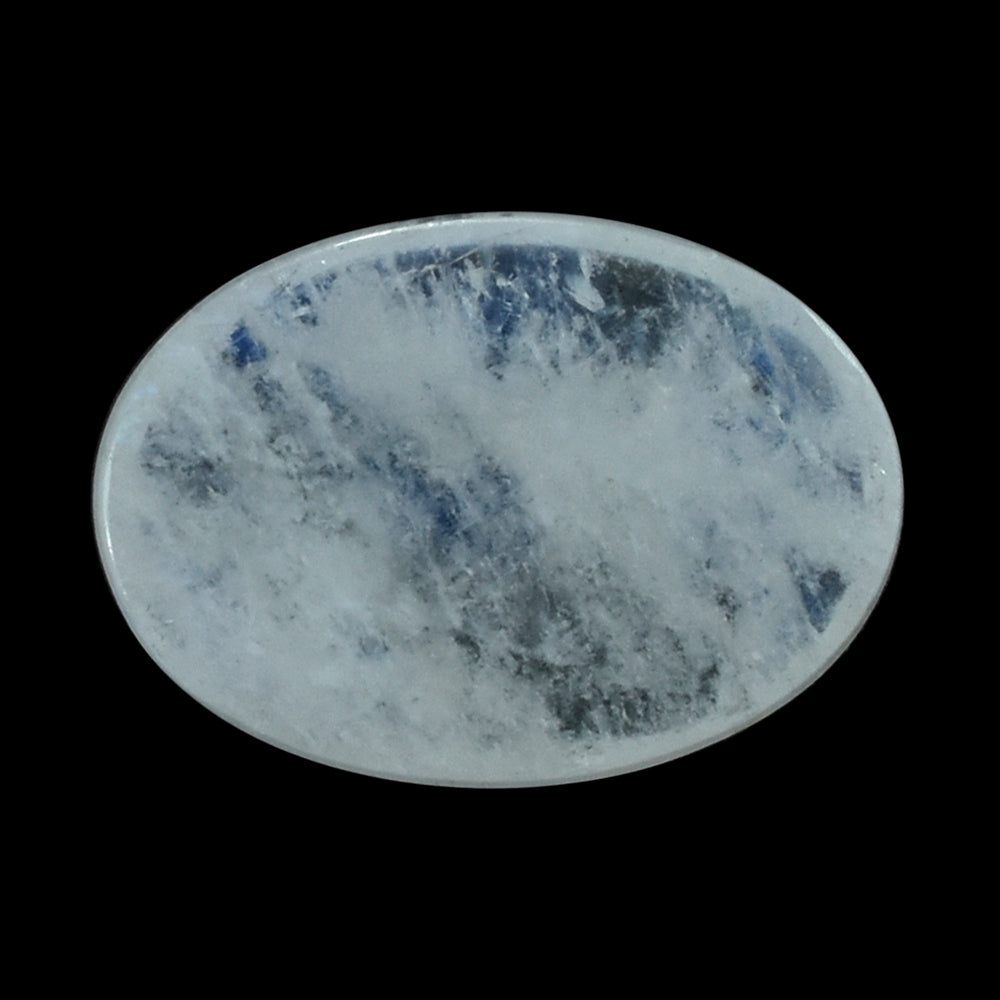 RAINBOW MOONSTONE OVAL CAB (FLAT BOTTAM)  (CLOUDY) 10X6MM 1.53 Cts.