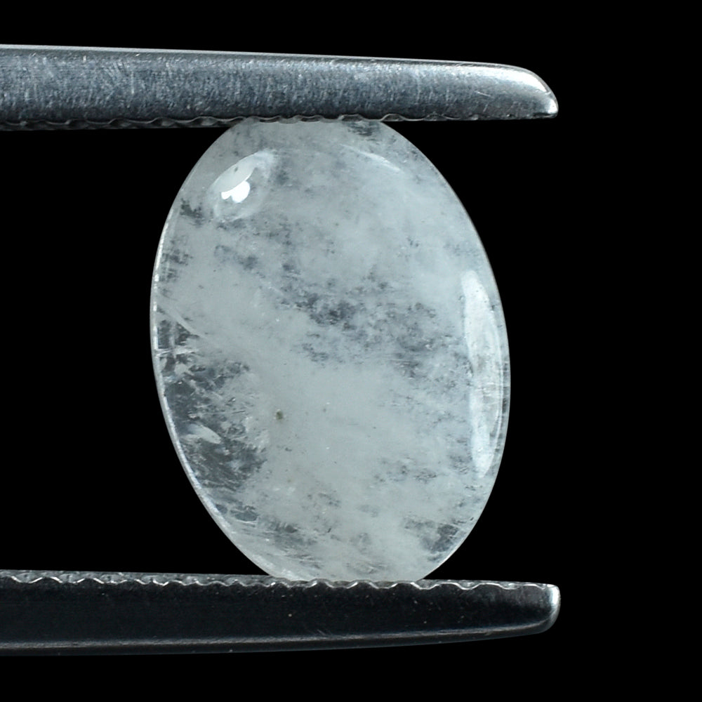 RAINBOW MOONSTONE OVAL CAB (FLAT BOTTAM)  (CLOUDY) 10X6MM 1.53 Cts.