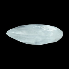 RAINBOW MOONSTONE CHECKER CUT BRIOLETTE PEAR (CLOUDY) 10X7MM 1.62 Cts.