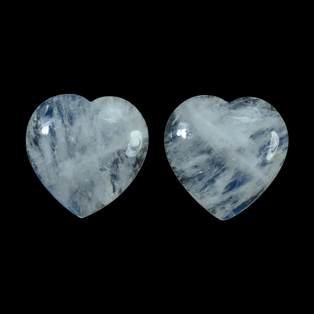 RAINBOW MOONSTONE HEART CAB (SEMI CLOUDY) 18MM 10.80 Cts.