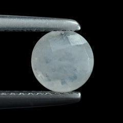 RAINBOW MOONSTONE CHECKER CUT BRIOLETTE ROUND (CLOUDY) 6MM 0.77 Cts.