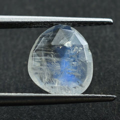 RAINBOW MOONSTONE ROSE CUT BRIOLETTE IRREGULAR TRILLIONISH (SEMI CLOUDY) 10.50X9MM 2.10 Cts.