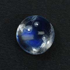 RAINBOW MOONSTONE PLAIN ROUND CAB (MODERATE INCLUSION) 11MM 4.96 Cts.