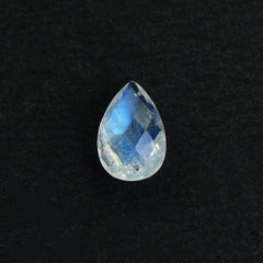 RAINBOW MOONSTONE ROSE CUT BRIOLETTE PEAR (SI) 6X4MM 0.43 Cts.