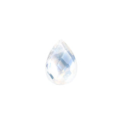 RAINBOW MOONSTONE ROSE CUT BRIOLETTE PEAR (SI) 6X4MM 0.43 Cts.