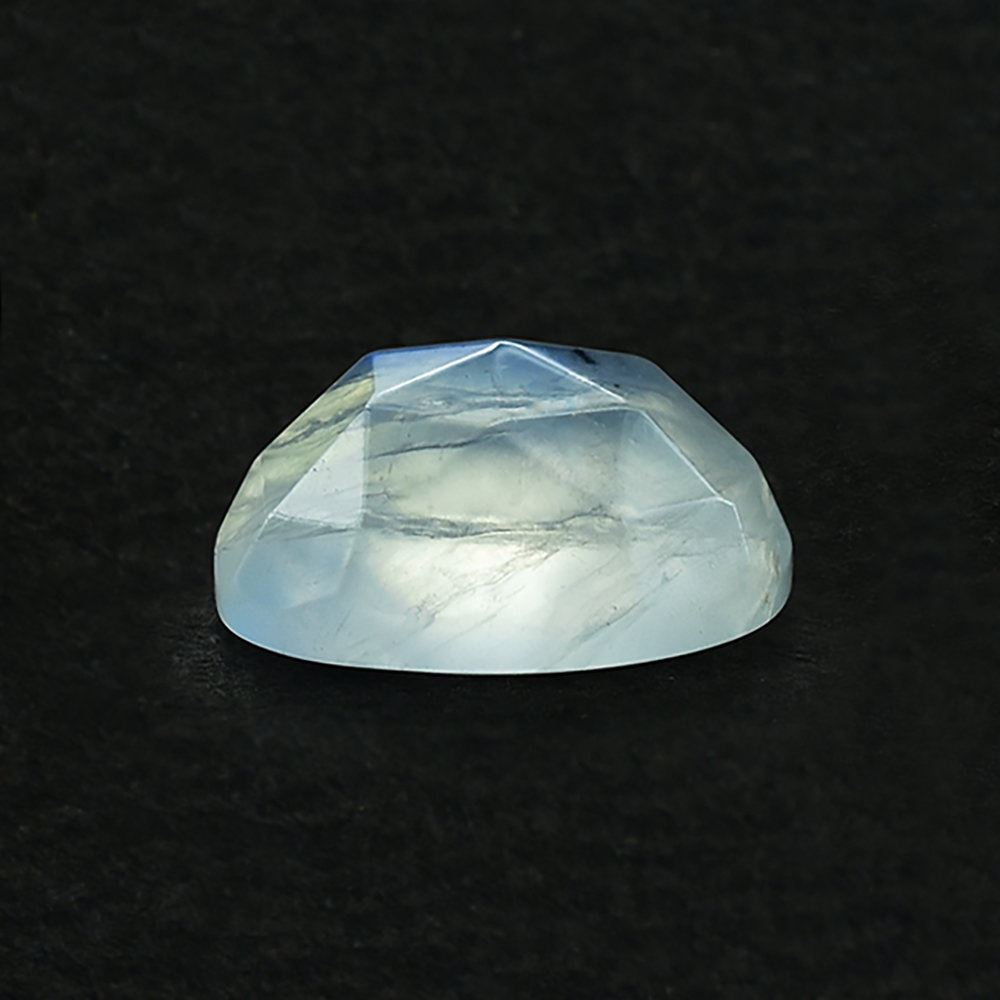 RAINBOW MOONSTONE ROSE CUT TRILLIONISH 10X8.50MM 2.62 Cts.