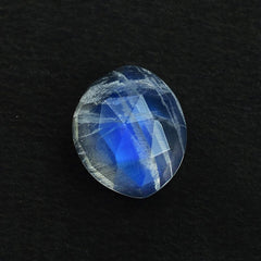 RAINBOW MOONSTONE ROSE CUT TRILLIONISH 10.50X8.80MM 2.84 Cts.