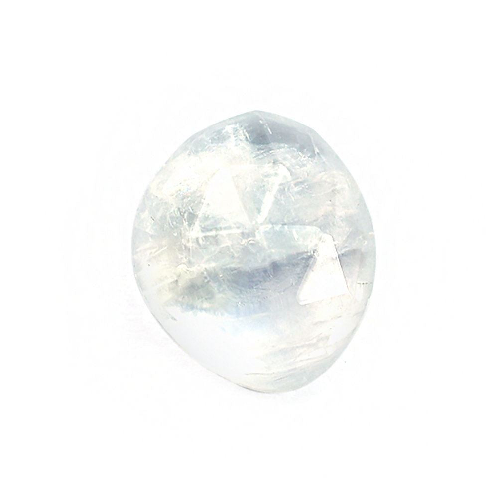 RAINBOW MOONSTONE ROSE CUT TRILLIONISH 10.50X8.80MM 2.84 Cts.