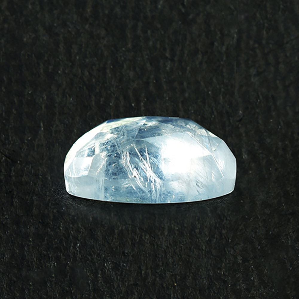 RAINBOW MOONSTONE ROSE CUT TRILLIONISH 10X9MM 2.55 Cts.