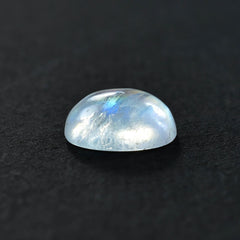 RAINBOW MOONSTONE PLAIN OVAL CAB (SEMI CLOUDY)(BLUE GREEN POWER) 10.00X8.00 MM 2.78 Cts.