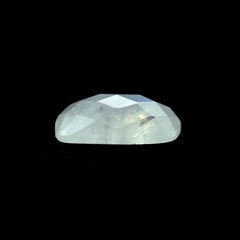 RAINBOW MOONSTONE CHECKER CUT CUSHION CAB (CLOUDY)(SOME BLACK SPOT NICE BLUE SHINE) 14.00X10.00 MM 4.84 Cts.