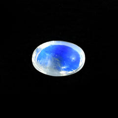 RAINBOW MOONSTONE PLAIN OVAL CAB (TRANSPARENT)(SI) 6.00X4.00 MM 0.55 Cts.