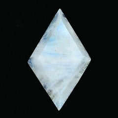 RAINBOW MOONSTONE TABLE TOP FACETED KITE SHAPE CAB (CLOUDY)(VERY LOW POWER) 16.00X10.00 MM 3.54 Cts.