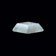 RAINBOW MOONSTONE TABLE TOP FACETED KITE SHAPE CAB (CLOUDY)(VERY LOW POWER) 16.00X10.00 MM 3.54 Cts.