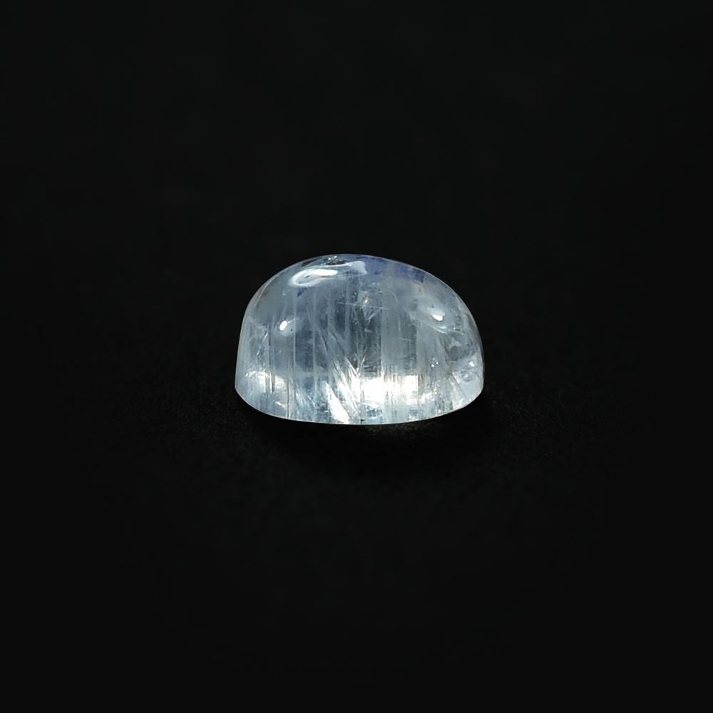 RAINBOW MOONSTONE PLAIN OVAL CAB (TRANSPARENT)(SI) 5.00X4.00 MM 0.43 Cts.