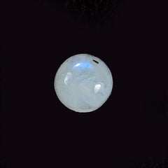 RAINBOW MOONSTONE PLAIN ROUND CAB (CLOUDY)(NICE BLUE SHINE) 5.00X5.00 MM 0.54 Cts.