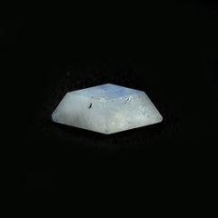 RAINBOW MOONSTONE TABLE TOP FACETED KITE SHAPE CAB (VERY CLOUDY)(SOME BLACK SPOT) 16.00X10.00 MM 3.51 Cts.